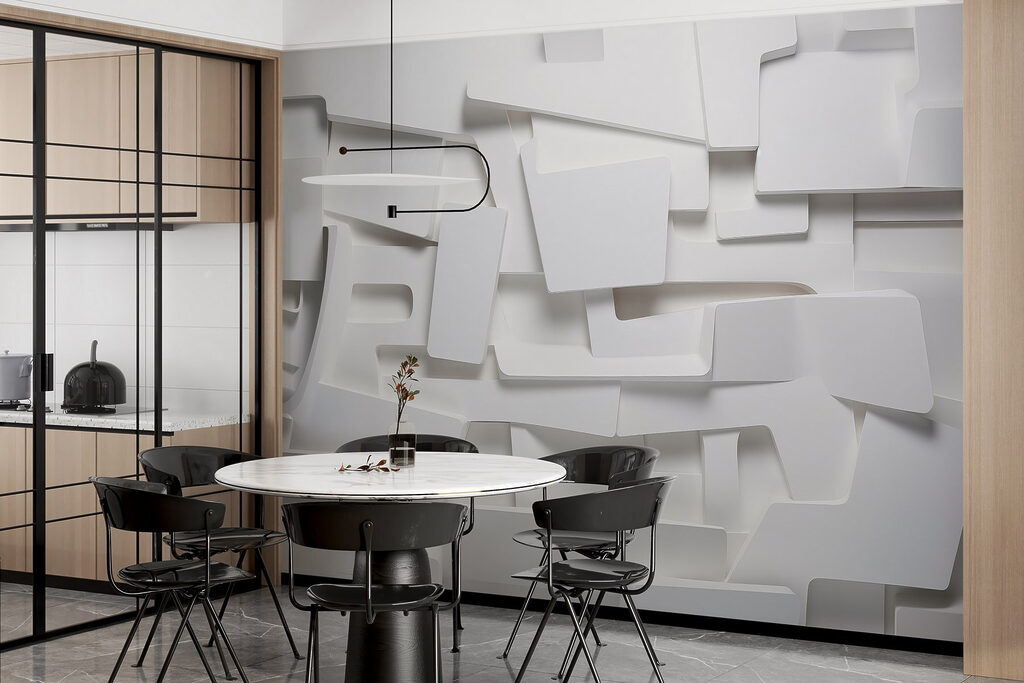 Blocchi bianchi con ombre — ambiente 3