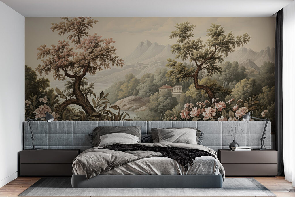 Alberi fioriti nella valle — ambiente 2