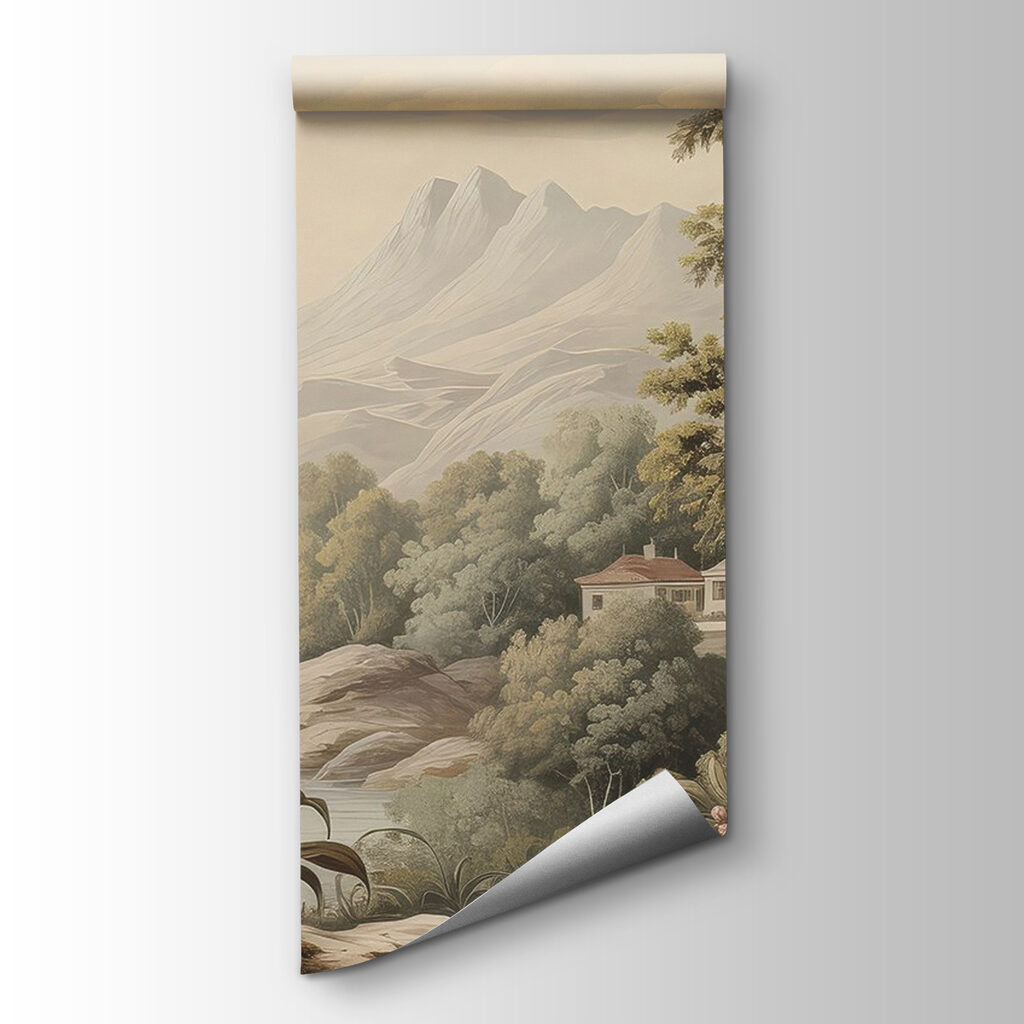 Alberi fioriti nella valle — vista del prodotto