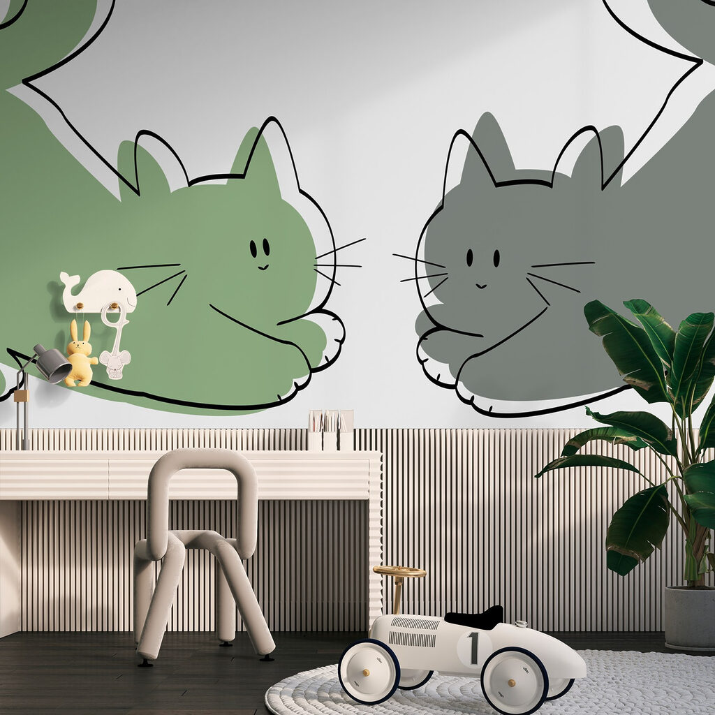 Gattini che si guardano — ambiente 1