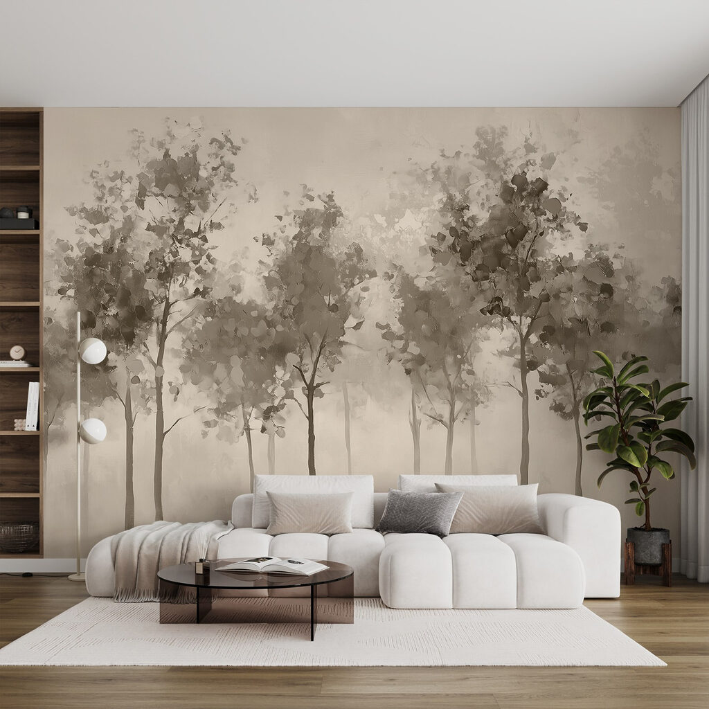 Fila di alberi snelli — ambiente 1