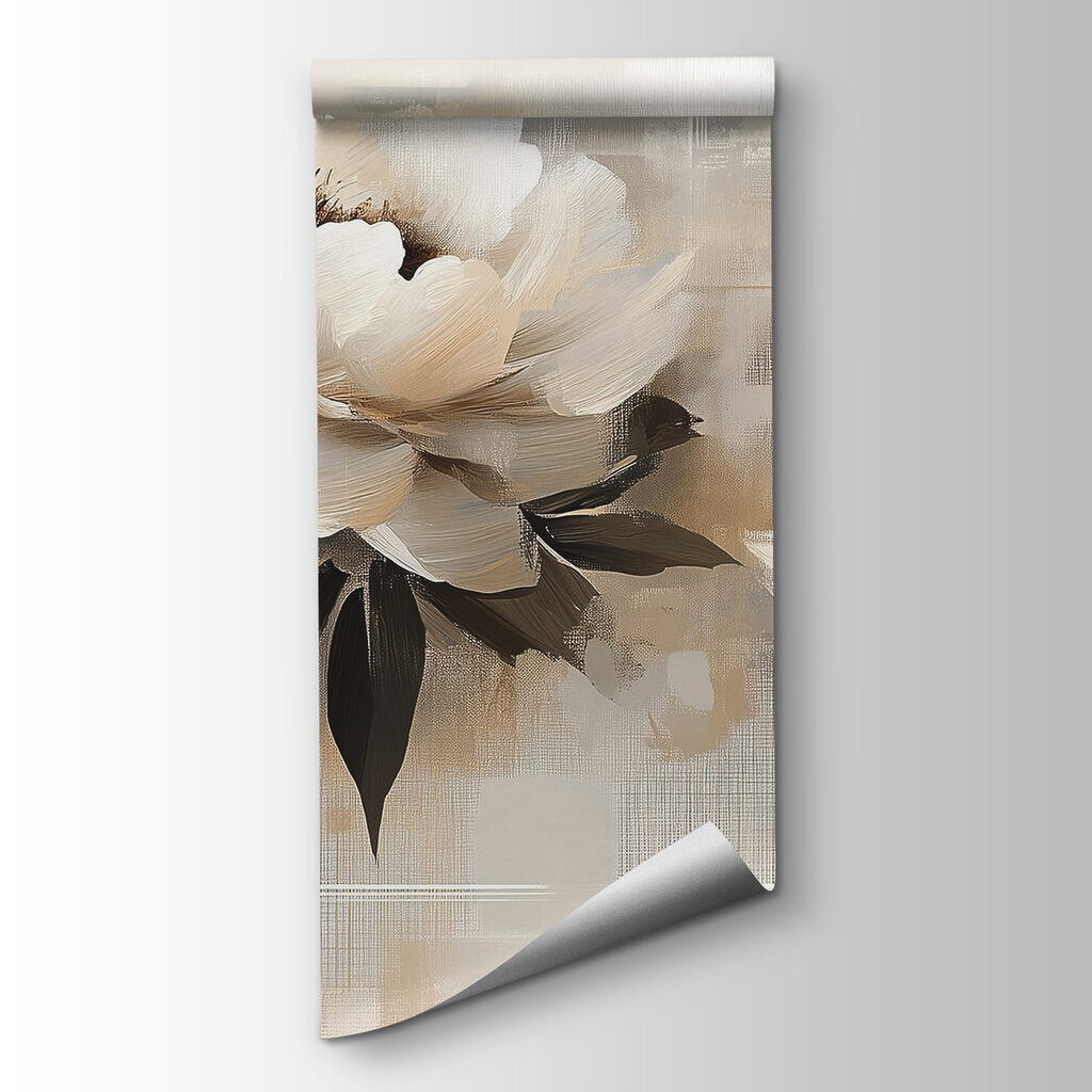 Peonie su fondo dipinto — vista del prodotto