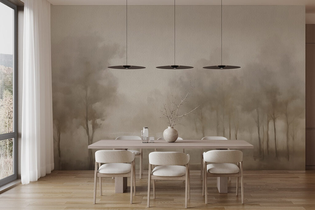 Alberi sottili e sfumati — ambiente 3