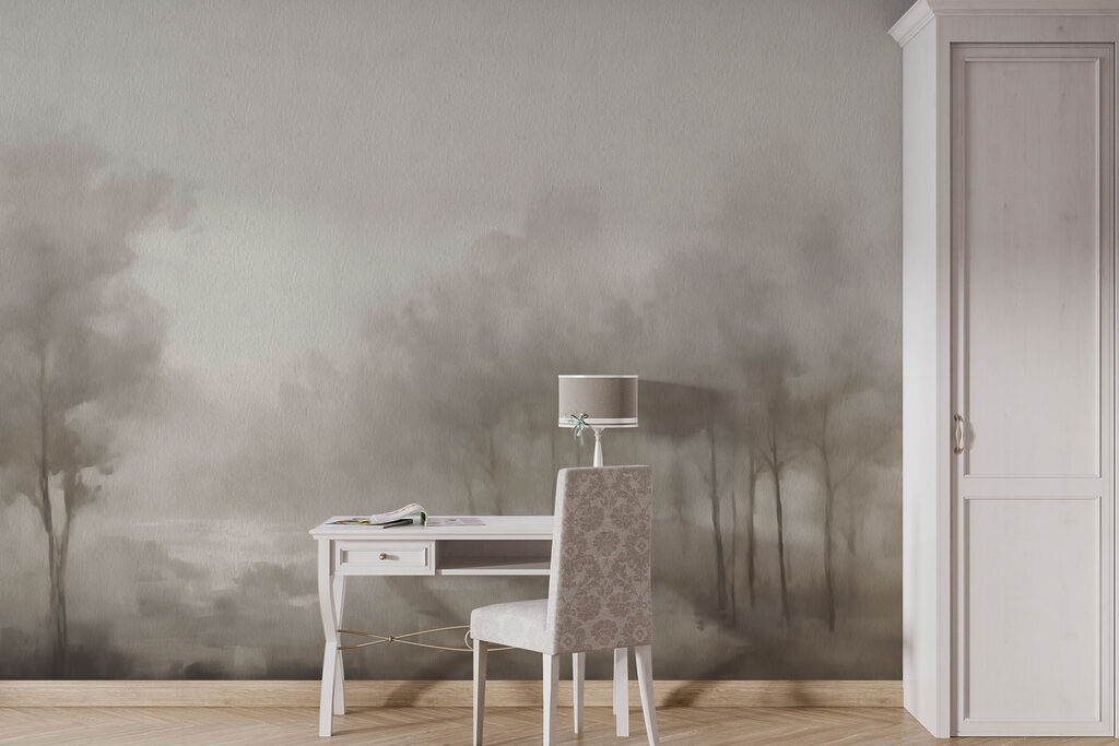 Alberi sottili e sfumati — ambiente 3