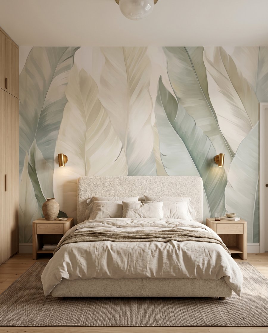 Foglie chiare sovrapposte — ambiente 2
