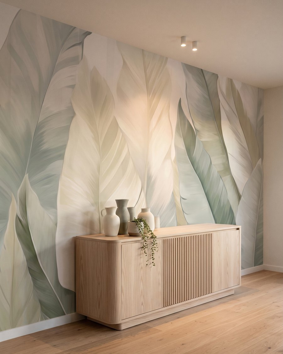 Foglie chiare sovrapposte — ambiente 4