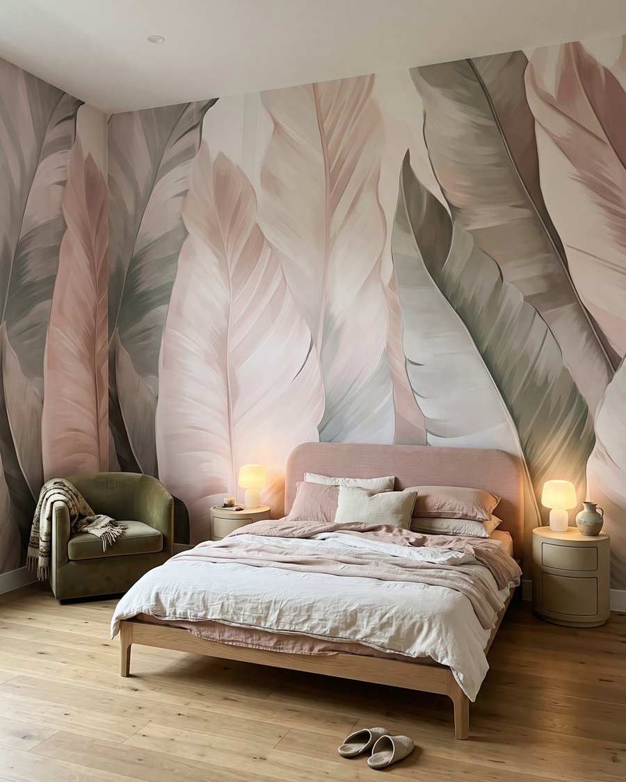 Foglie chiare sovrapposte — ambiente 2