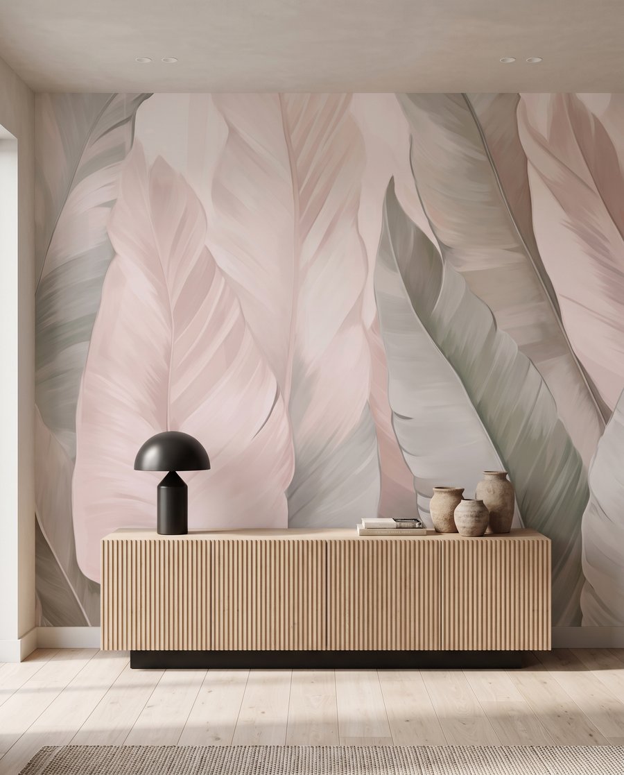 Foglie chiare sovrapposte — ambiente 4
