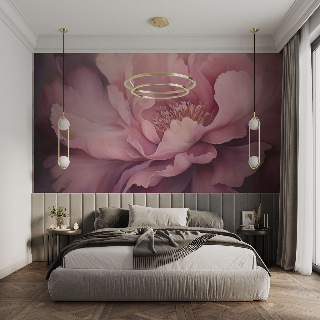 Peonia rosa nell’ombra — ambiente 2