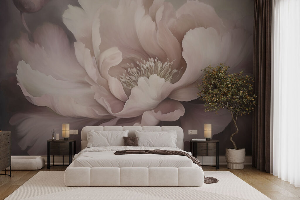 Peonia rosa nell’ombra — ambiente 2