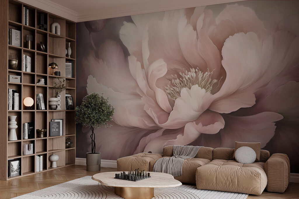 Peonia rosa nell’ombra — ambiente 3