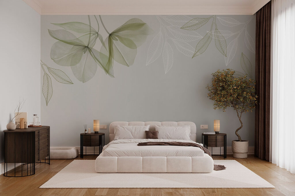 Foglie trasparenti in alto — ambiente 3