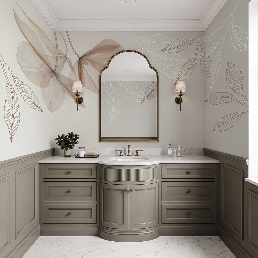 Foglie trasparenti in alto — ambiente 3