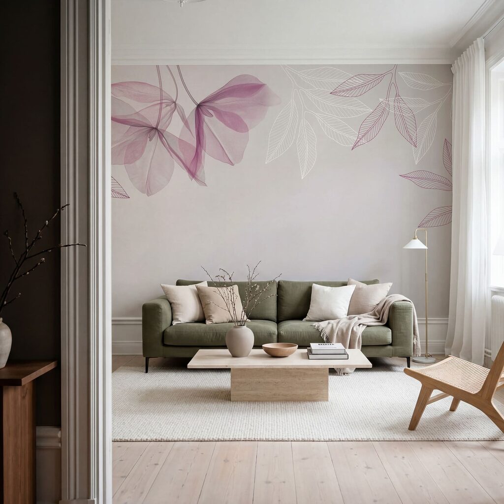 Foglie trasparenti in alto — ambiente 2