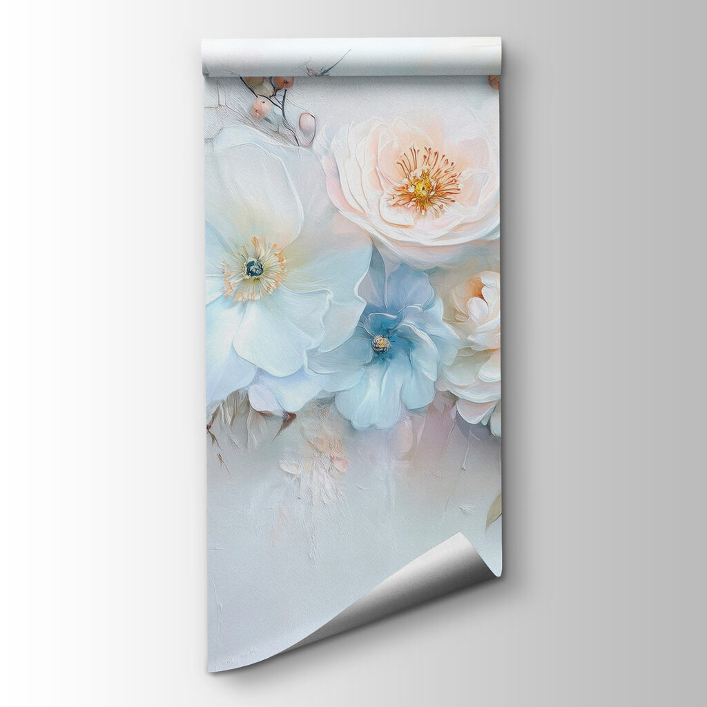 Bouquet azzurro dipinto — vista del prodotto
