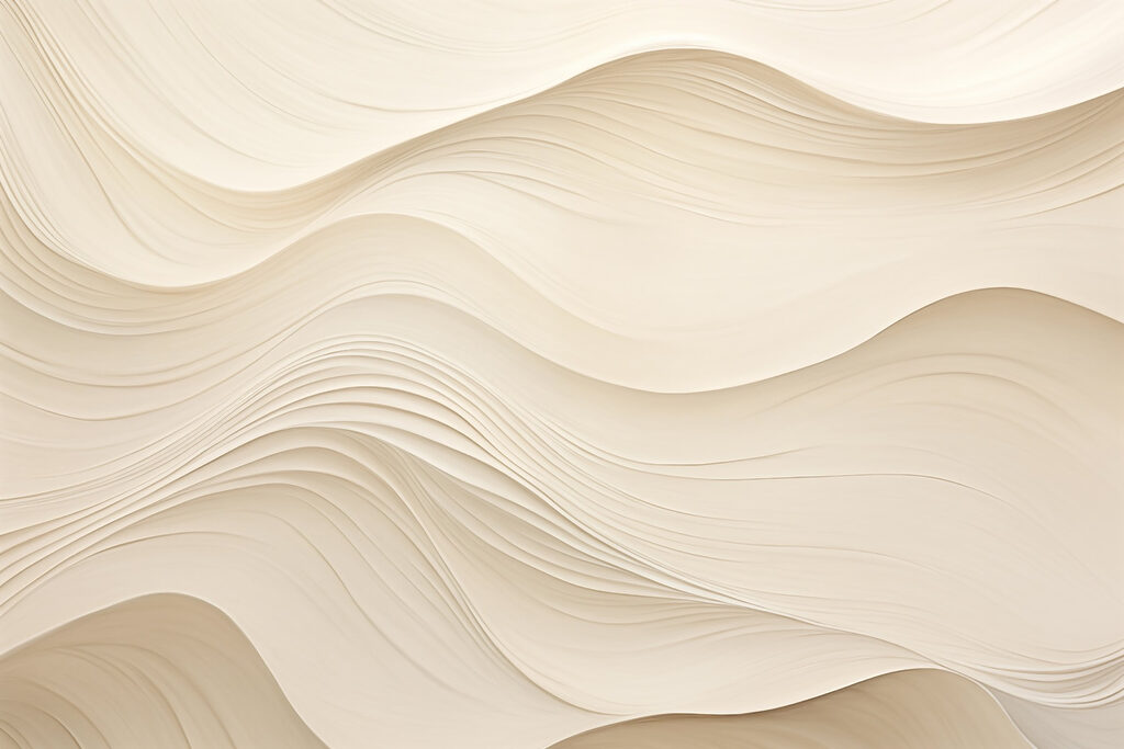 Onde in strati crema — design completo