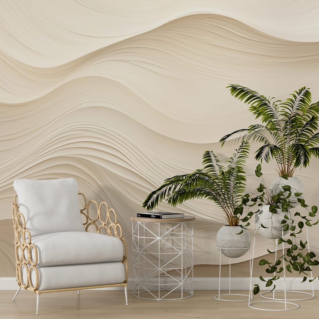 Onde in strati crema — ambiente 1
