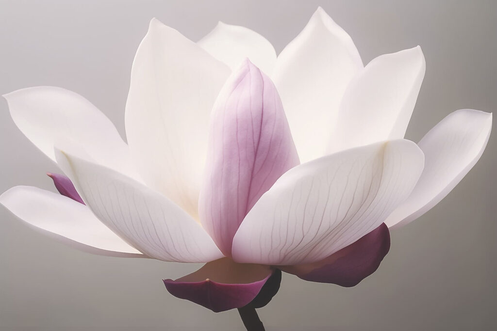 Cuore lilla di magnolia — design completo