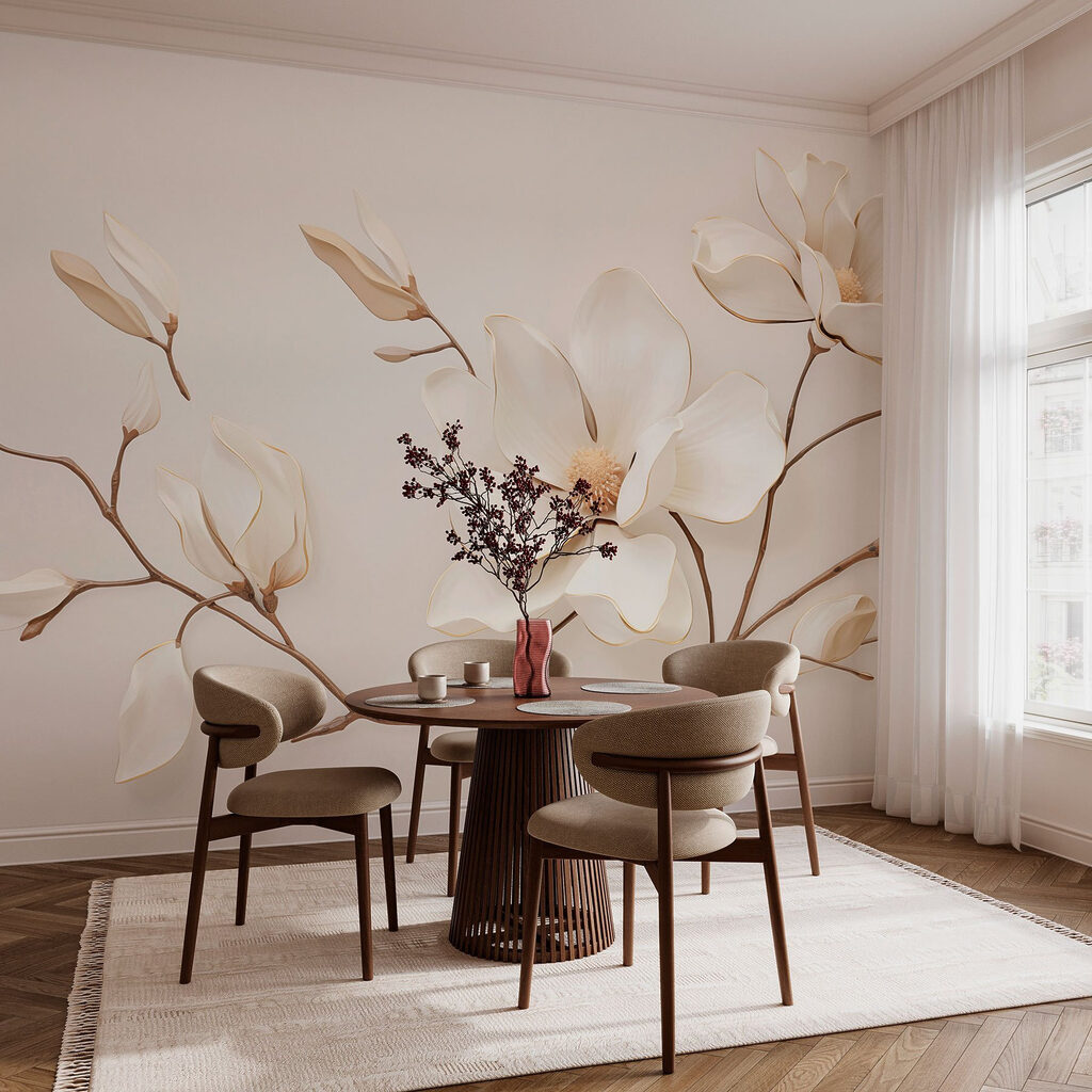 Magnolia bianca su rami — ambiente 2