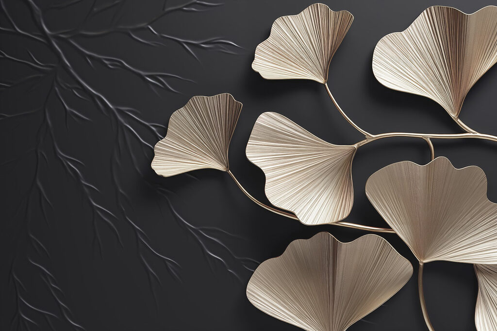 Ramo di ginkgo — design completo