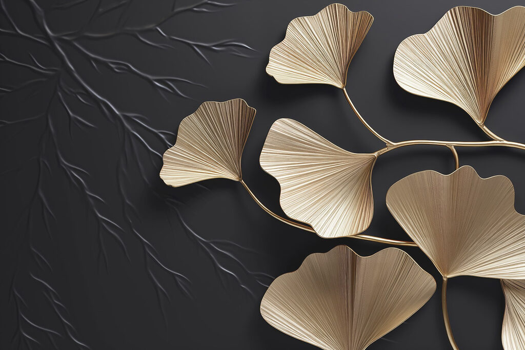 Ramo di ginkgo — design completo