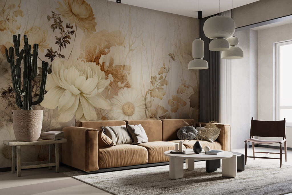 Fiori in strati dipinti — ambiente 1