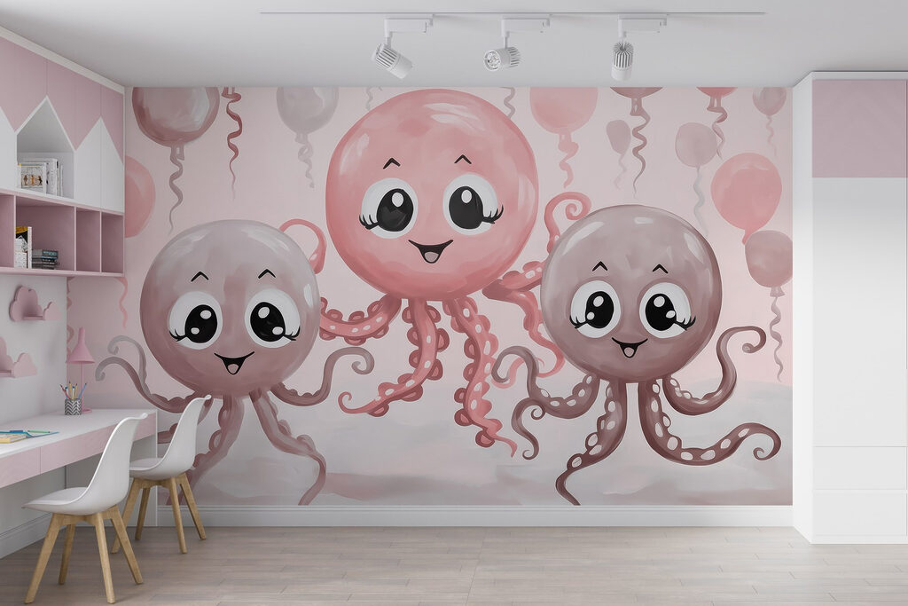 Polpi tra palloncini — ambiente 1