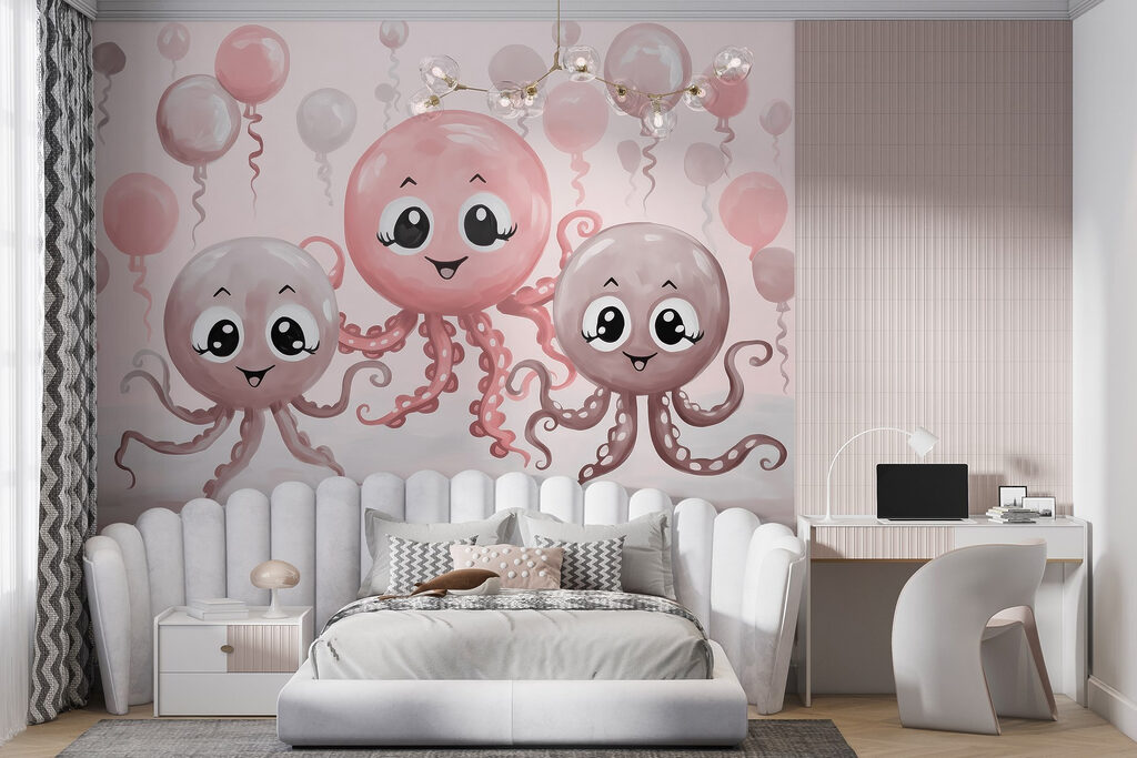 Polpi tra palloncini — ambiente 2