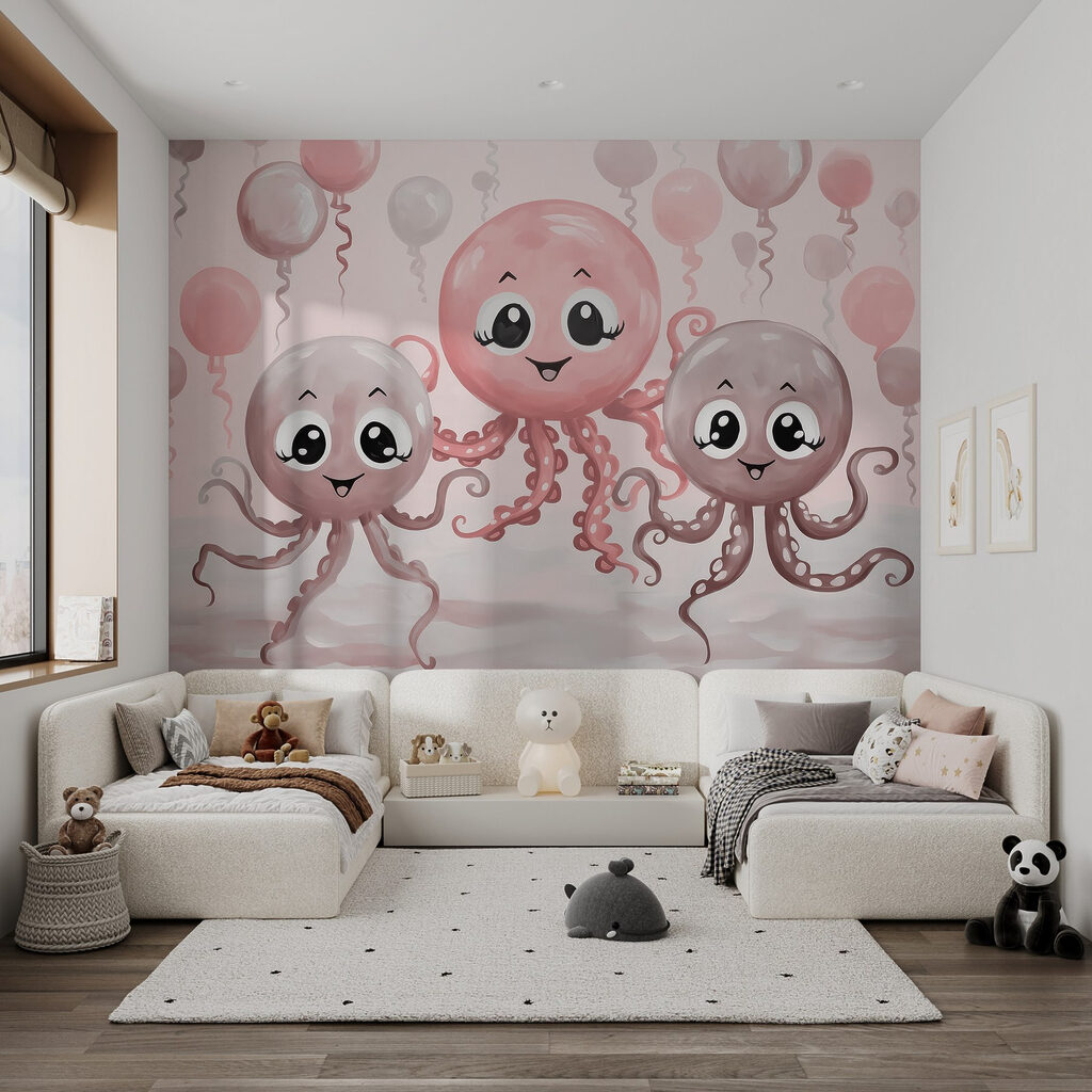 Polpi tra palloncini — ambiente 3