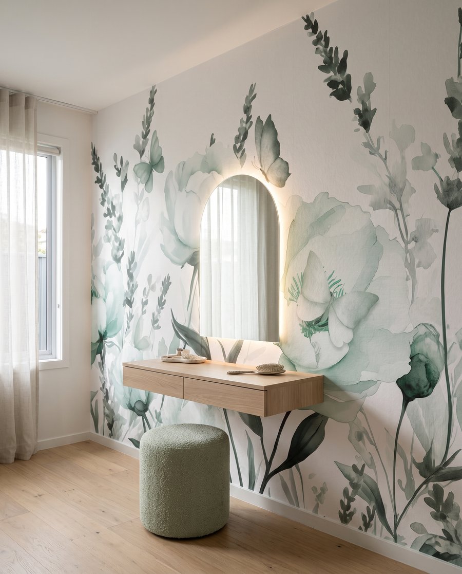 Farfalle tra fiori rigogliosi — ambiente 1