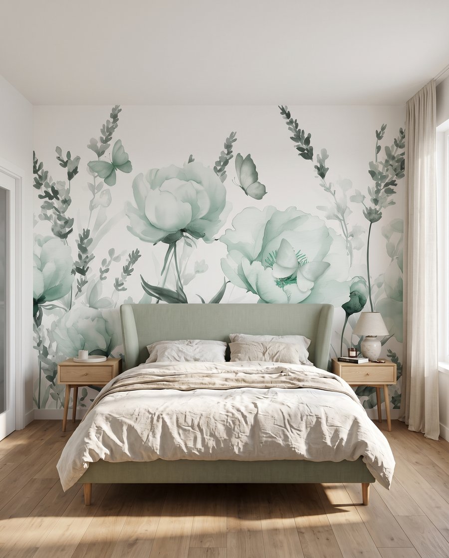 Farfalle tra fiori rigogliosi — ambiente 2