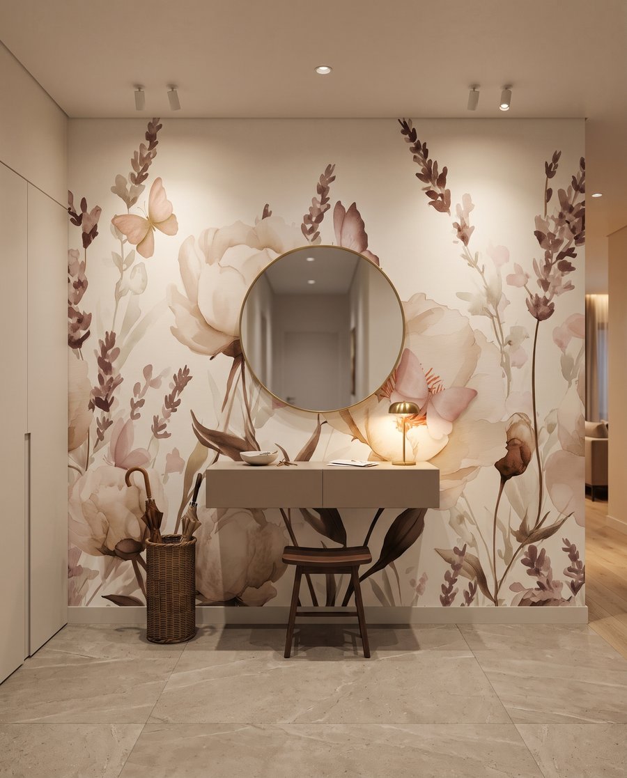 Farfalle tra fiori rigogliosi — ambiente 7