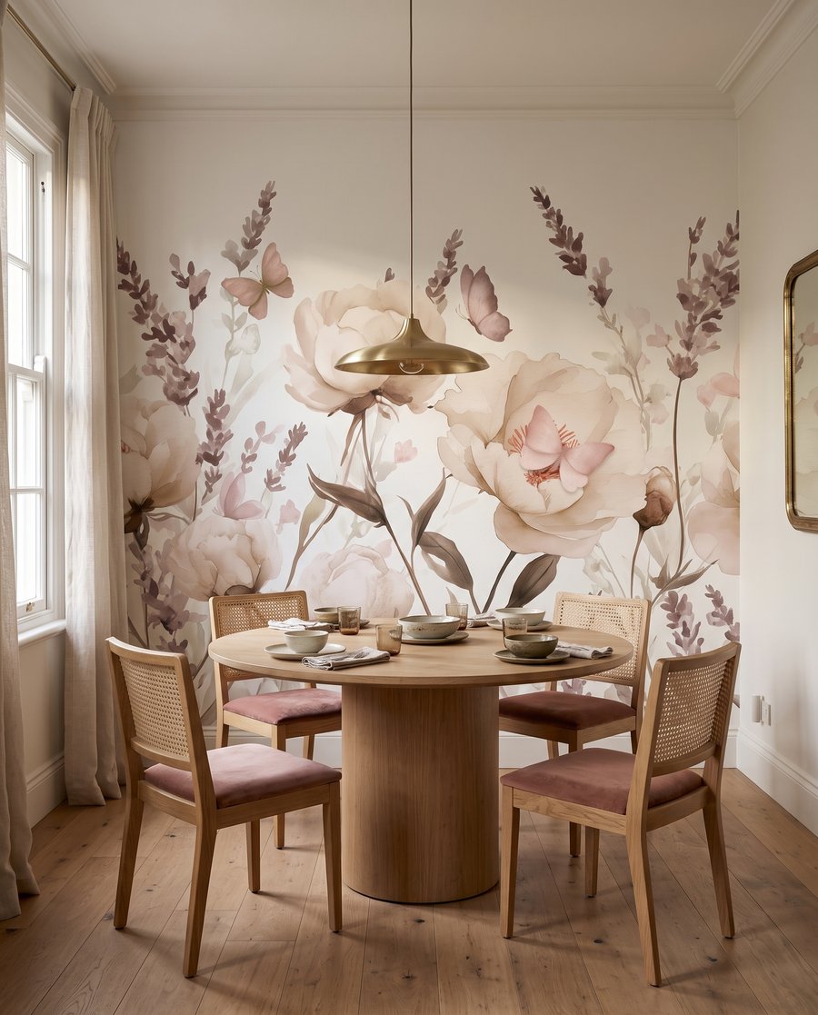 Farfalle tra fiori rigogliosi — ambiente 8