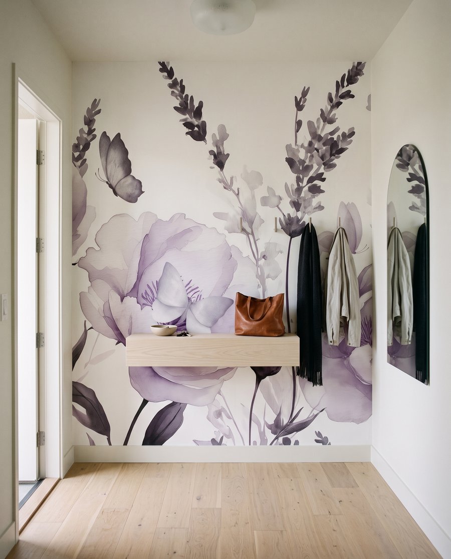 Farfalle tra fiori rigogliosi — ambiente 5