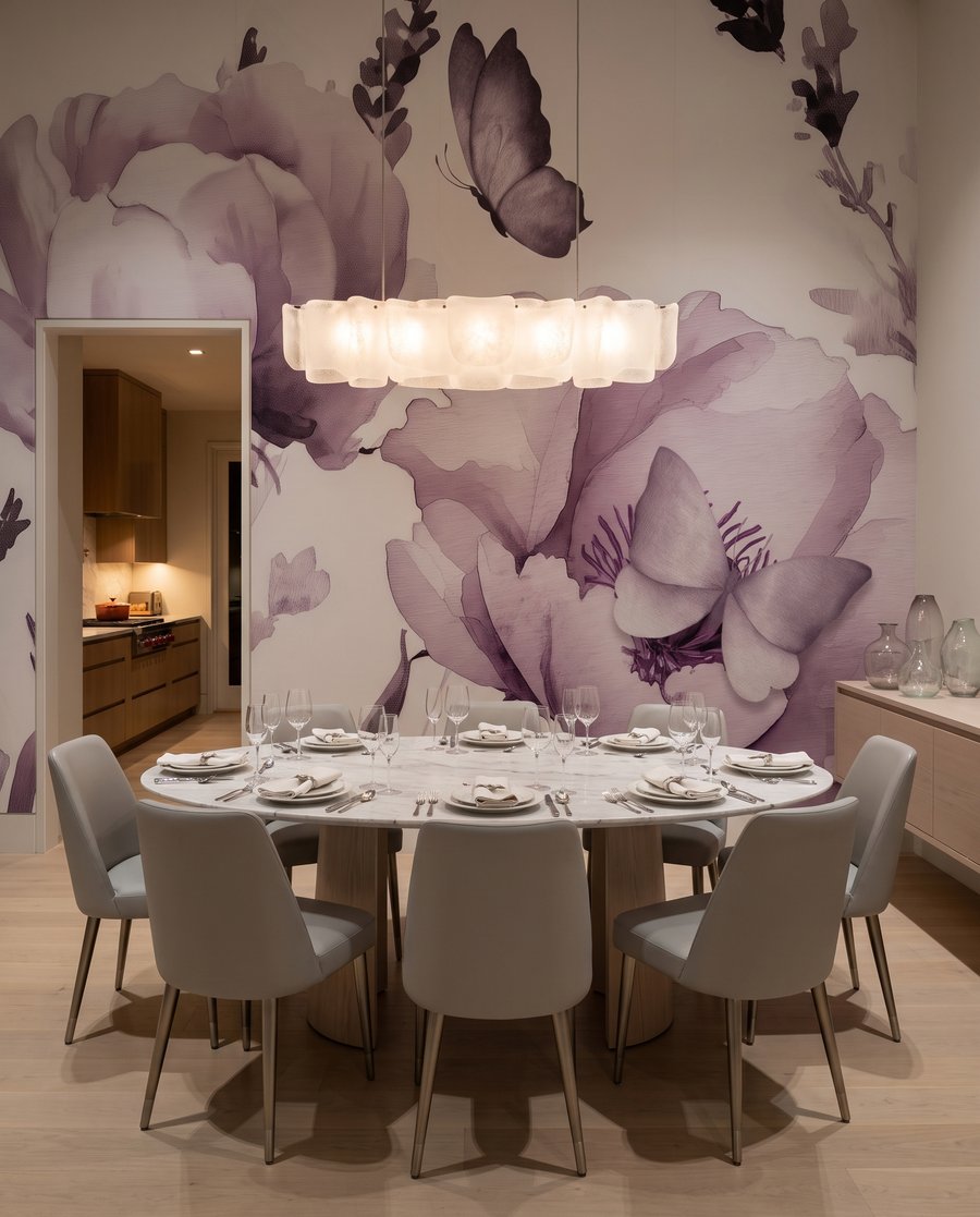 Farfalle tra fiori rigogliosi — ambiente 6