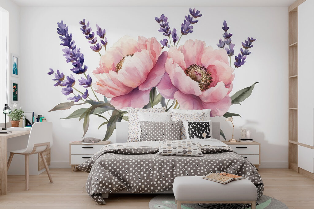 Bouquet rosa con lavanda — ambiente 5