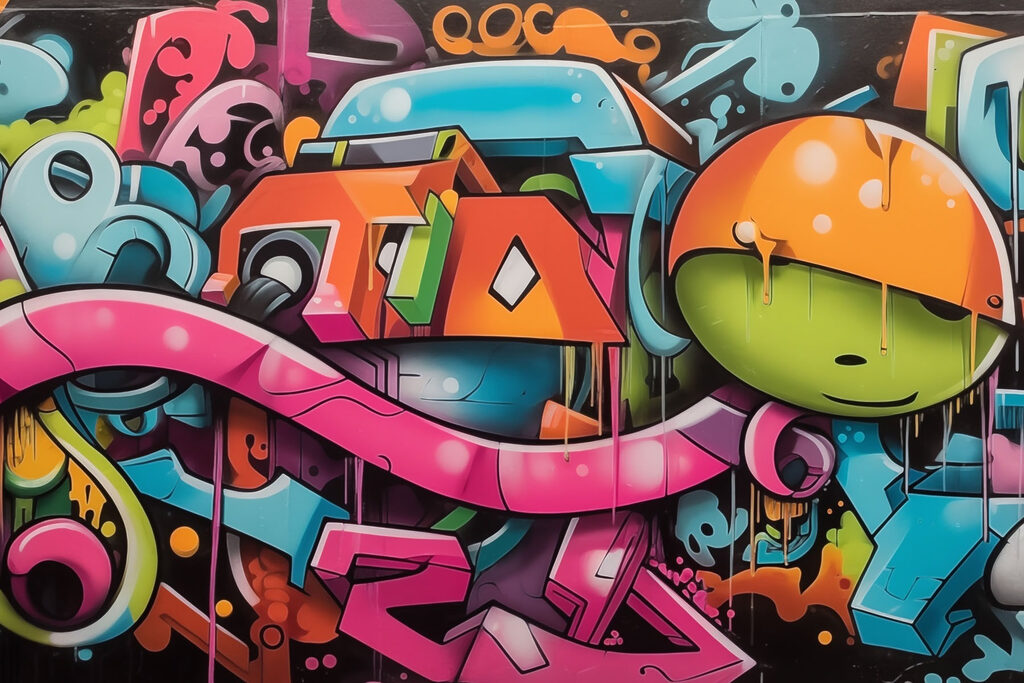 Graffiti colorato — design completo