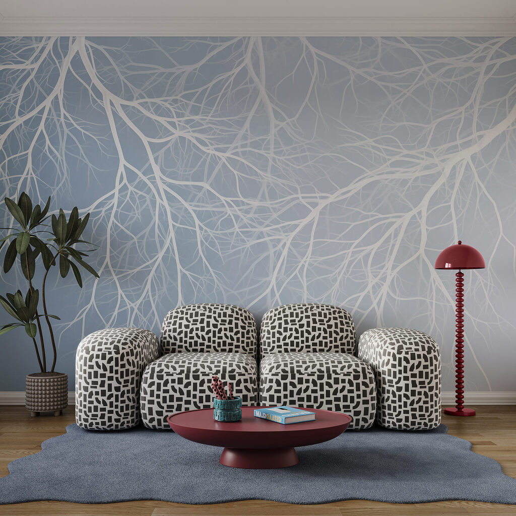 Rami bianchi a rete — ambiente 1