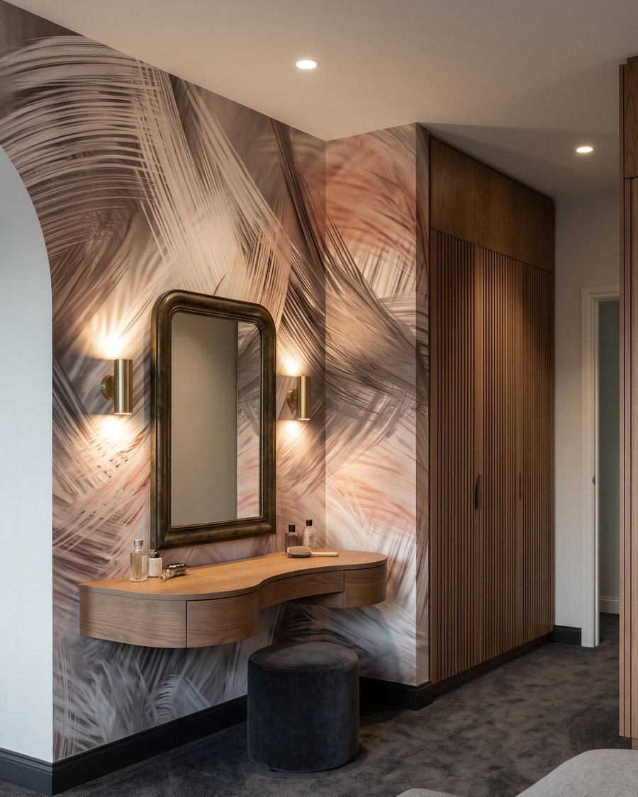 Pennellate ampie e curve — ambiente 1