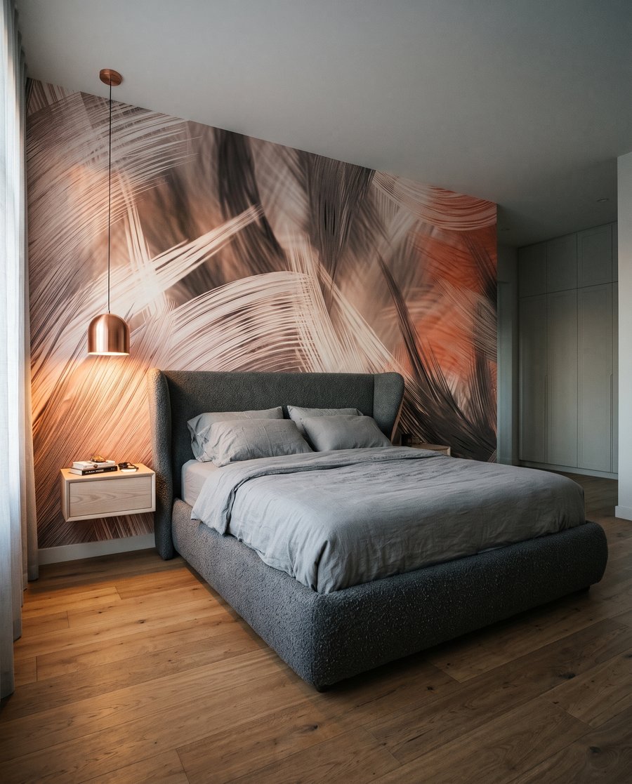 Pennellate ampie e curve — ambiente 3