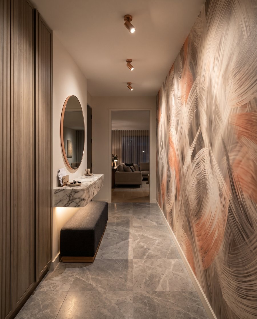 Pennellate ampie e curve — ambiente 5
