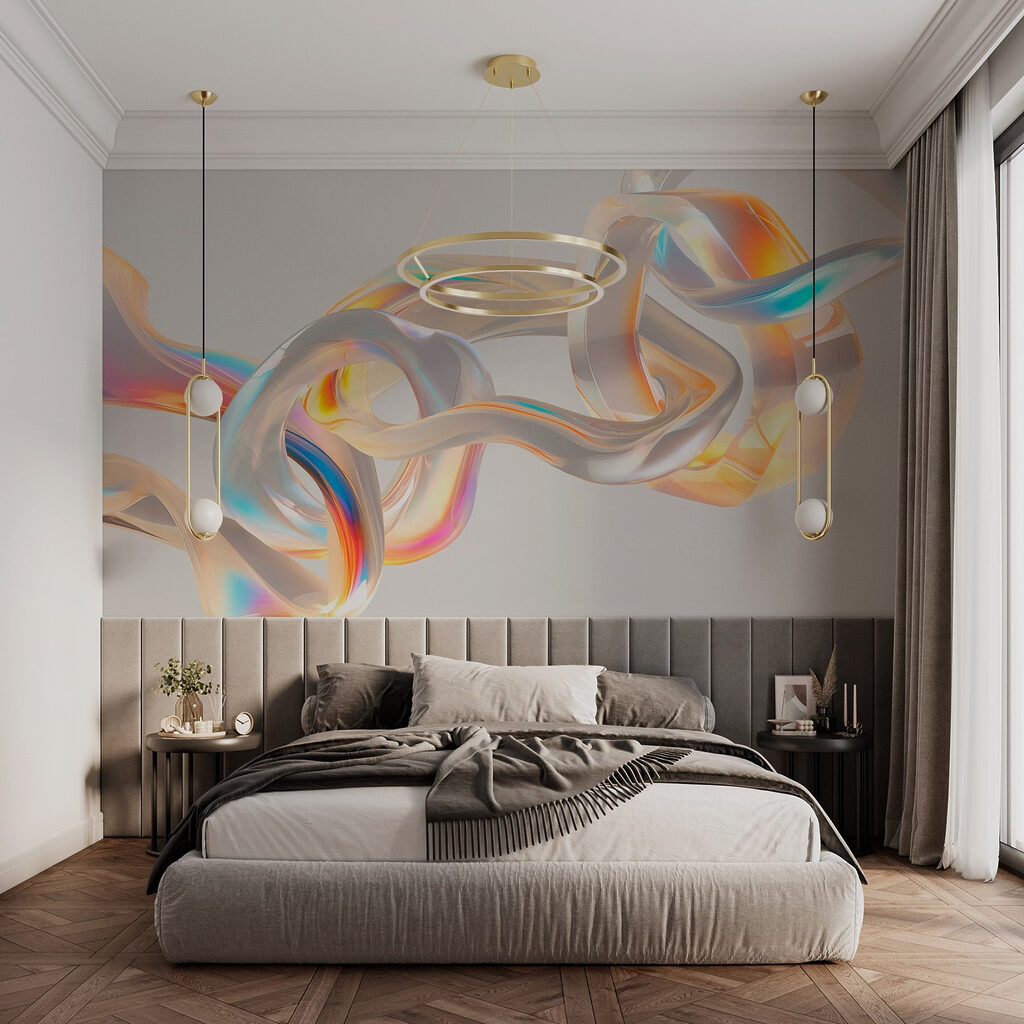 Anelli con riflessi arcobaleno — ambiente 2