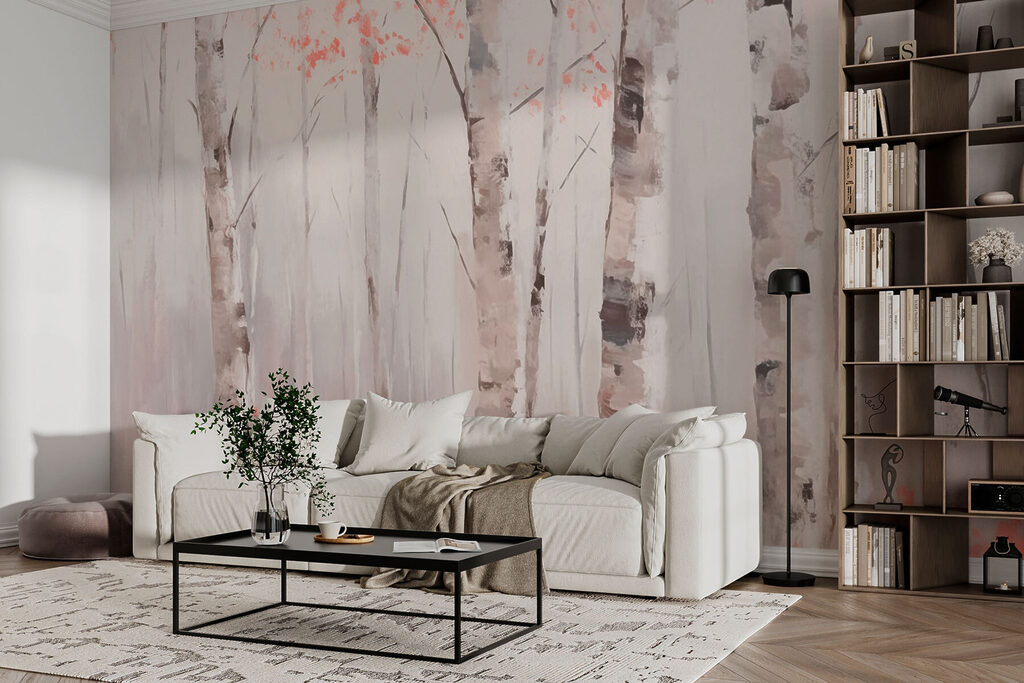 Betulla con accenti rosa — ambiente 3