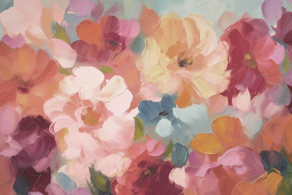Bouquet di macchie colorate — design completo