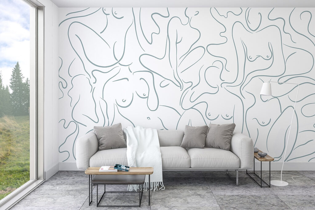 Donne sedute in linee — ambiente 2