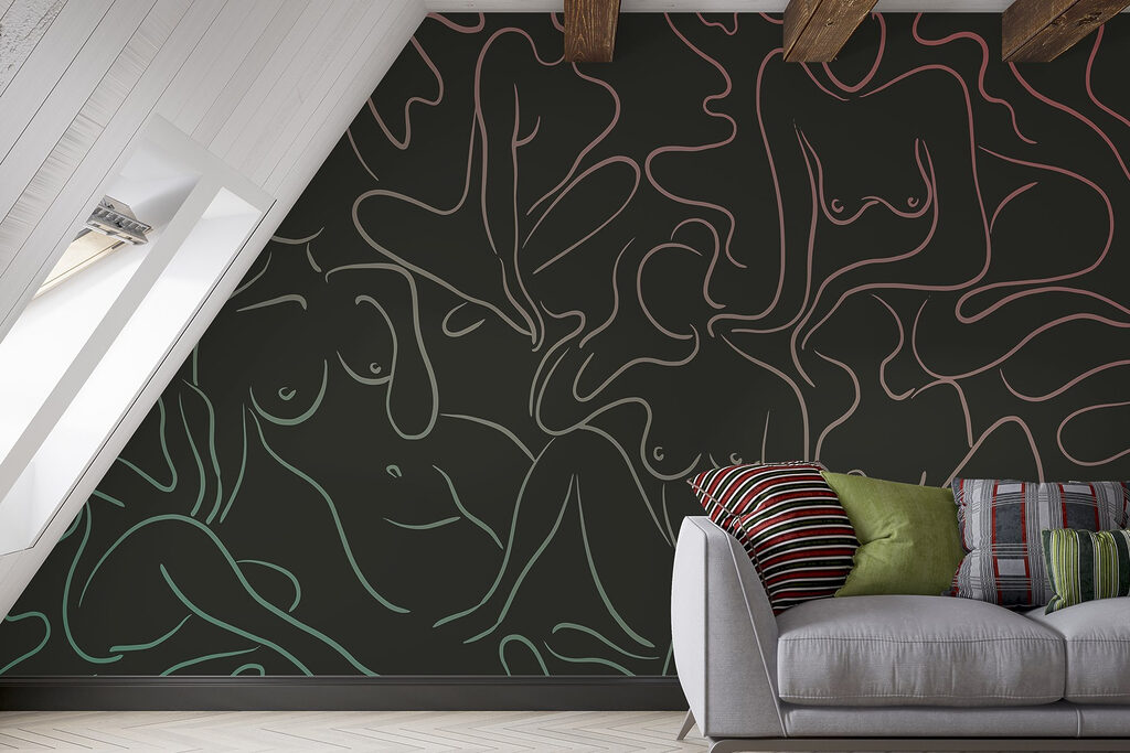 Donne sedute in linee — ambiente 1