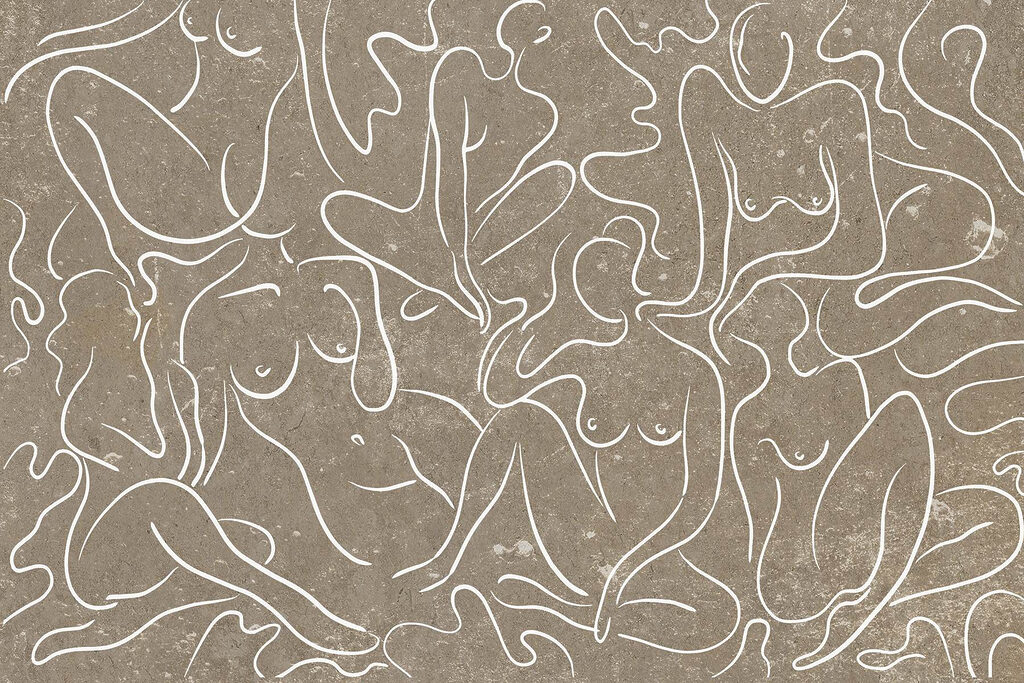 Donne in linee bianche — design completo
