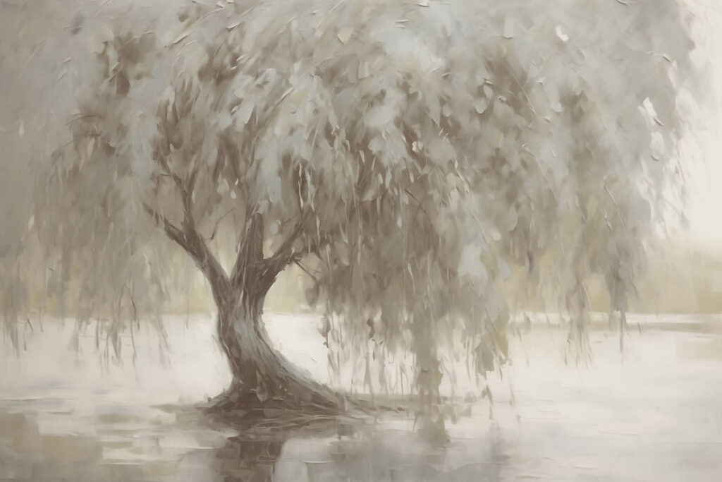 Albero sull’acqua quieta — design completo