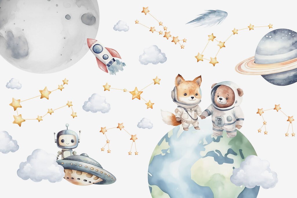 Animali spaziali sulla Terra — design completo