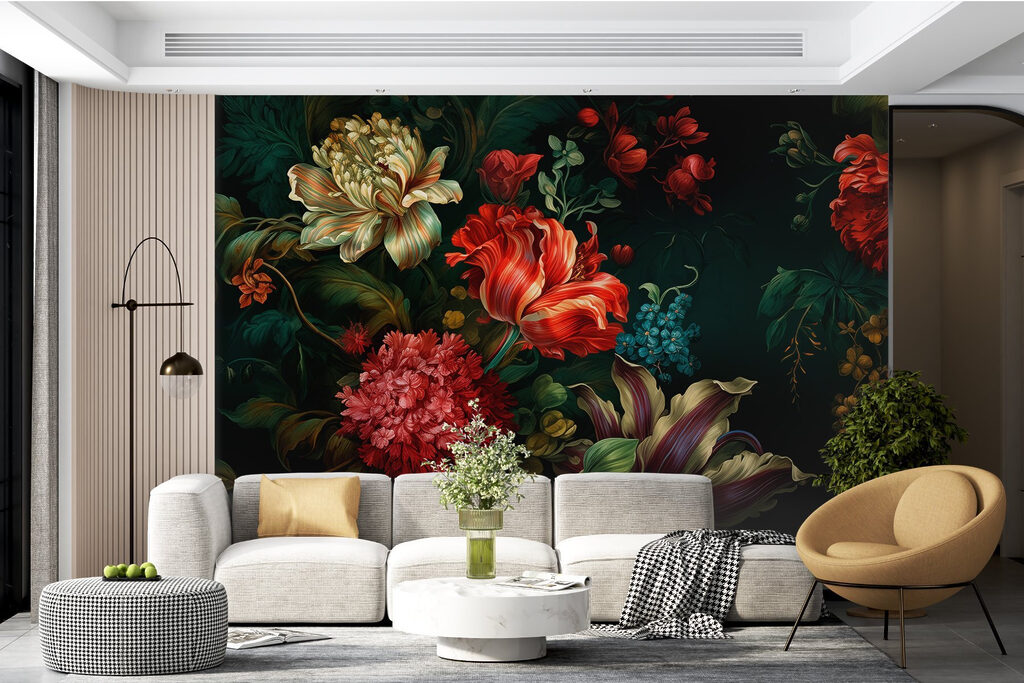 Bouquet di fiori scuri — ambiente 1